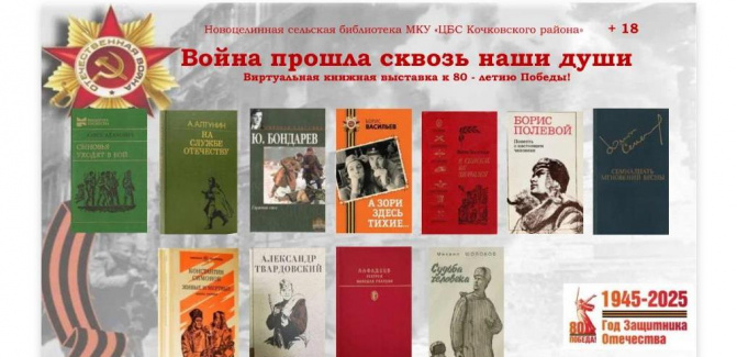 Виртуальная выставка книг Война прошла сквозь наши души